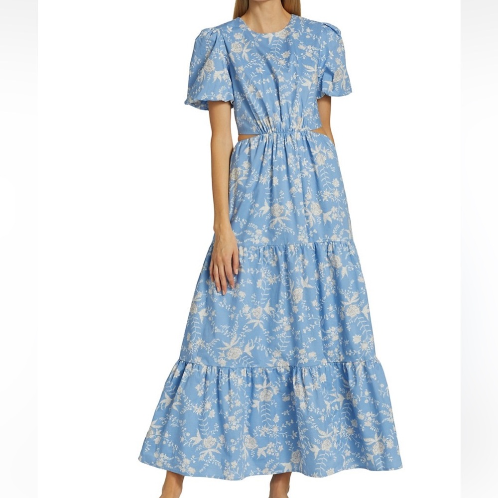 NWT WAYF Plaza Cut Out Maxi Dress
